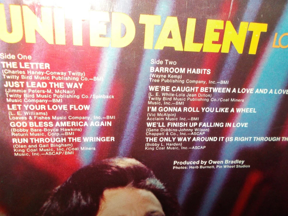 Loretta Lynn & Conway Twitty United Talent MCA Stamped Record LP Sealed - Image 3 of 4