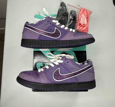 Size 9.5 - Concepts Nike SB Dunk Low Purple Lobster BV1310-555 Authentic w/Box