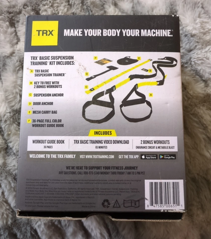 Sistema de entrenamiento con suspensión TRX todo en uno: entrenamientos de cuerpo completo para tu gimnasio en casa Foto 2 de 3