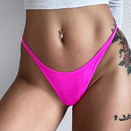 Sexy Womens High Cut Thong Panties G string Bikinis Low Rise Underwear Lingeries - Photo 4/31