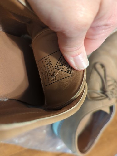 Guess Men's Tan Canvas & Leather Lace-Up Oxford Shoes Size 9 - Picture 10 of 24