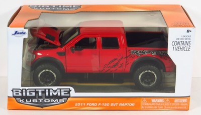 Jada Bigtime Kustoms BTK 2011 Ford F-150 SVT Raptor Red 11 Diecast