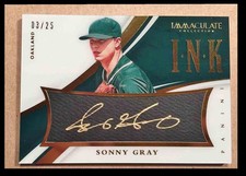 Sonny Gray 2015 Panini Immaculate Ink Gold On Card Auto #48 3/25