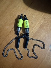 Solar Tackle Yellow Pair Fishing Bobbins/Indicators with short Hockey Stick x 2