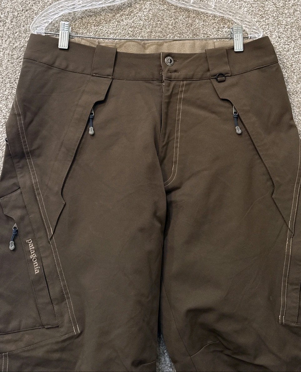 Patagonia Rubicon H2NO Mens Size 34 Brown Ski Snowboard Pants
