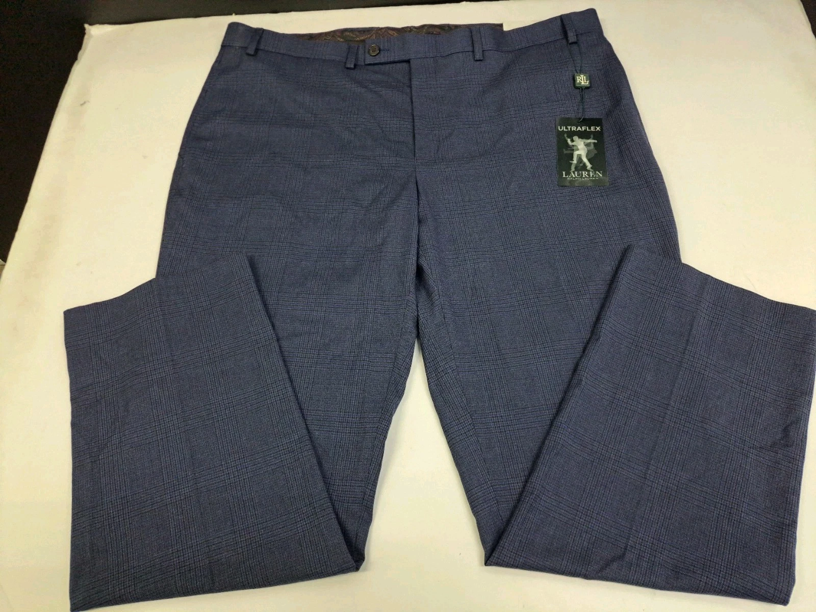 NWT RALPH LAUREN LRL Men's UltraFlex Performance Dress Pants Blue 40/30 #7402
