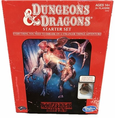 STRANGER THINGS Dungeons & Dragons Starter Set Hasbro w Demogorgan - NO D20 DnD