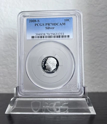 2008-S Silver Proof Dime PCGS PR70DCAM PF70 2008 S 10C