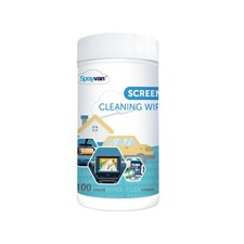 Screen Wipes, 100 Ct, Canister, Lint  Streak-Free