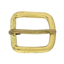 1" Brass Single Prong Belt Buckle Utility Leathercraft Hardware Replacement