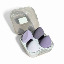 4PC Cosmetic Egg Makeup Sponge Blender Set with Case