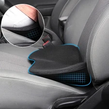 otoez Car Seat Cushion for Driving, Wedge Memory Foam Lumbar Pillow, Black 