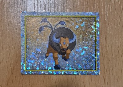 Tauros HOLO / Glitzer - Pokemon Stickers Series 2 - 2000 Merlin - Sticker 119
