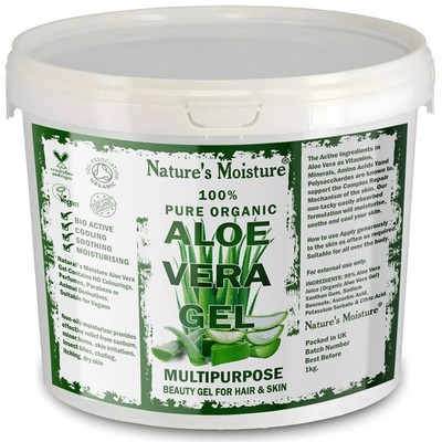 1 kg 100 % reines Aloe Vera Gel Mehrzweck beruhigend feuchtigkeitsspendend für Haar & Haut