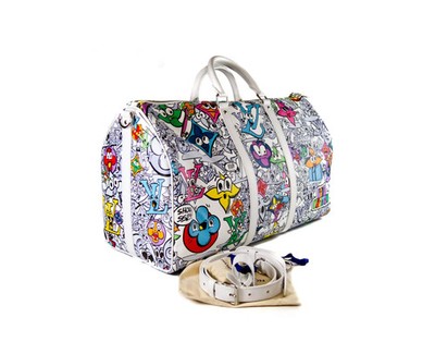 Louis Vuitton Keepall Bandoulière 50 Comic Book Monogram Canvas