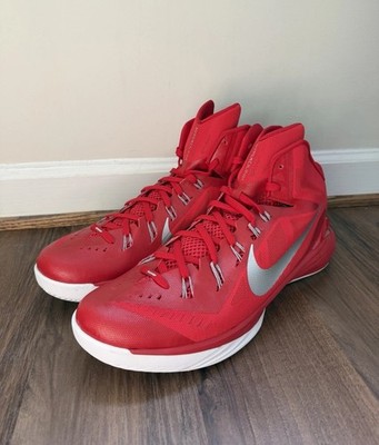 2014 Nike Hyperbunk TB  Team Red  Basketball Shoes 685777-603 Size US 18