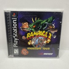 Rampage 2 Universal Tour Reg Card PS1 PlayStation 1 Complete With Reg Card CIB