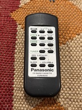 Panasonic EUR646550 CD Radio Cassette Remote Control Tested Working Genuine OEM