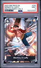 2023 ONE PIECE PROMOS PIRATES PARTY VOL.3 035 MONKEY D. LUFFY PSA 9
