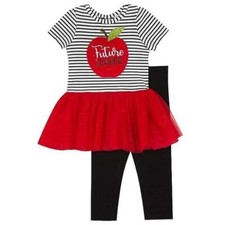 Counting Daisies Girls' Tutu and Legging Set Future Leader 18 Mo (4040)
