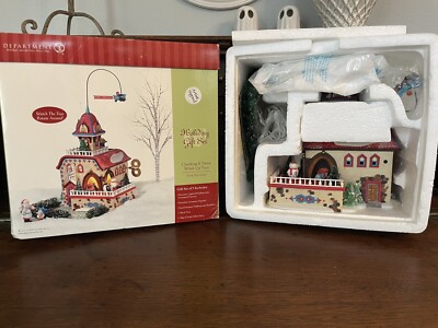 Department 56 Holiday Gift Set Checking It Twice Wind-Up Toys Christmas Village