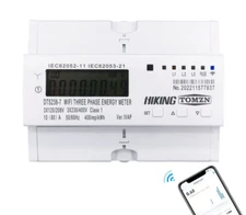 80A Wattmeter 3-phase WIFI Smart Bidirectional Meter Timer Power Consumption
