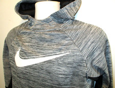 NIKE Dri-Fit Boy's Pull-Over Hoodie Youth Large Grey