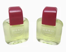 2 PCS HERO COLOGNE BY PRINCE MATCHABELLI FOR MEN - MINI .5 OZ/14ML FREE SHIPPING