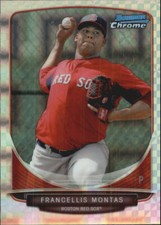 2013 Bowman Chrome Prospects X-Fractors #BCP129 Francellis Montas - NM-MT