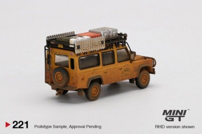 ミニカー MINI GT Land Rover Defender 110 1989 Mini GT 1:64 Land Rover Defender 110 1989 Camel Trophy