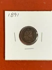1891 Silver Philadelphia Mint Seated Liberty Dime High Grade