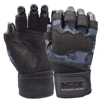 MRX Weightlifting Gloves for Men Workout Weight Lifting Fingerless Gym Glove