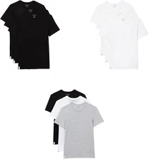 Lacoste Men's Cotton Slim Fit Crew Neck T-Shirts (3 Pack)