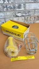 DANIEL WOODHEAD PROTEX SAFETY YELLOW 75-100W PORTABLE HAND LAMP 110 NOS