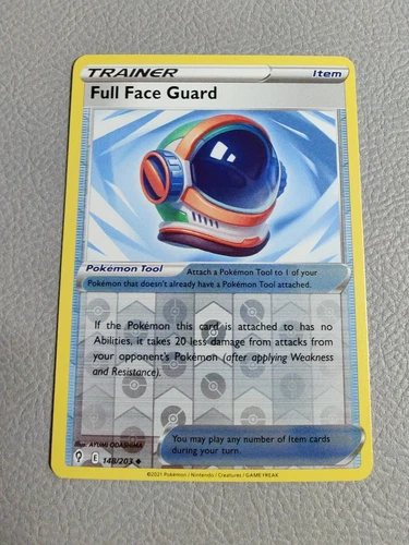 Full Face Guard | Reverse Holo | MINT | SWSH Evolving Skies 148/203 | Pokemon