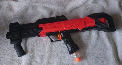 Modded Nerf Rival Apollo XV-700 Blaster Team Red mit Worker Pump Kit Mod gebraucht 