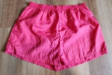 Vintage Hanes Her Way Women's M Shorts Nylon Pink Retro Active Elastic Waist