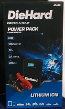 DieHard Power Ahead Lithium-ion Power Pack & Jump Starter,  P/N 43448, NEW