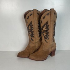 Vintage Miss Capezio Butterfly Cowgirl Boots USA Made Women s 6.5 M