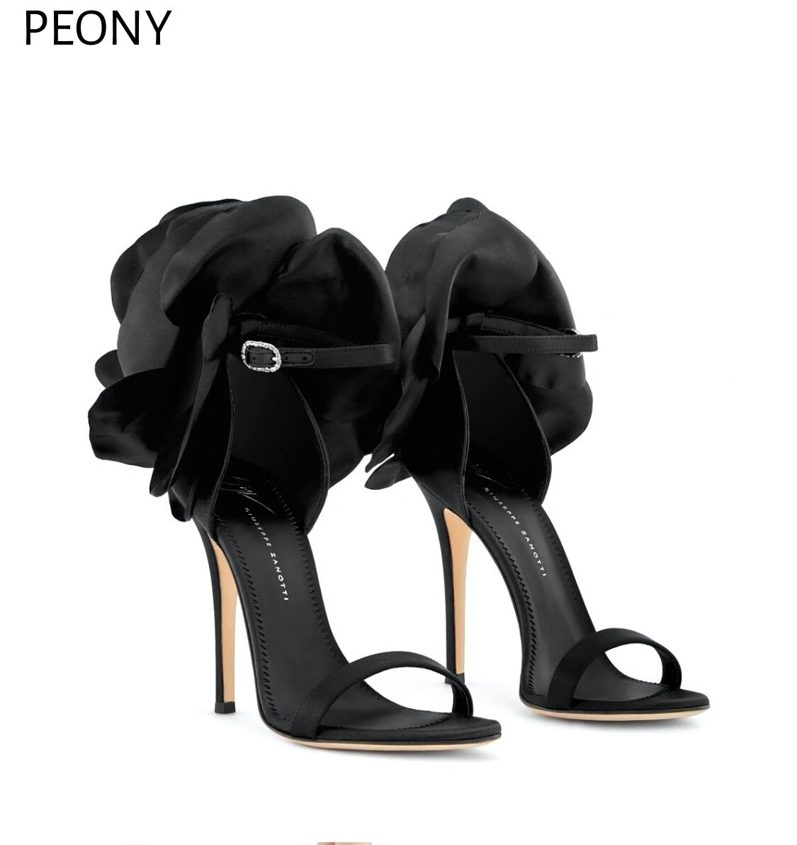 Giuseppe Zanotti Black Peony Heels eBay