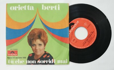 07901 45 Umdrehungen 7'' - Orietta Berti - Du lächelst nie - Polydor 1968