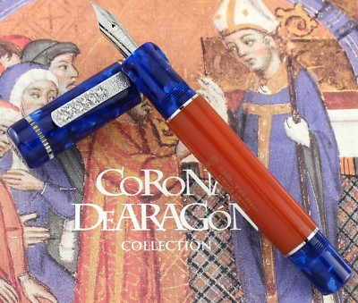 Delta - Corona De Aragon Limited Edition Silver Fountain Pen -M Nib #355/864