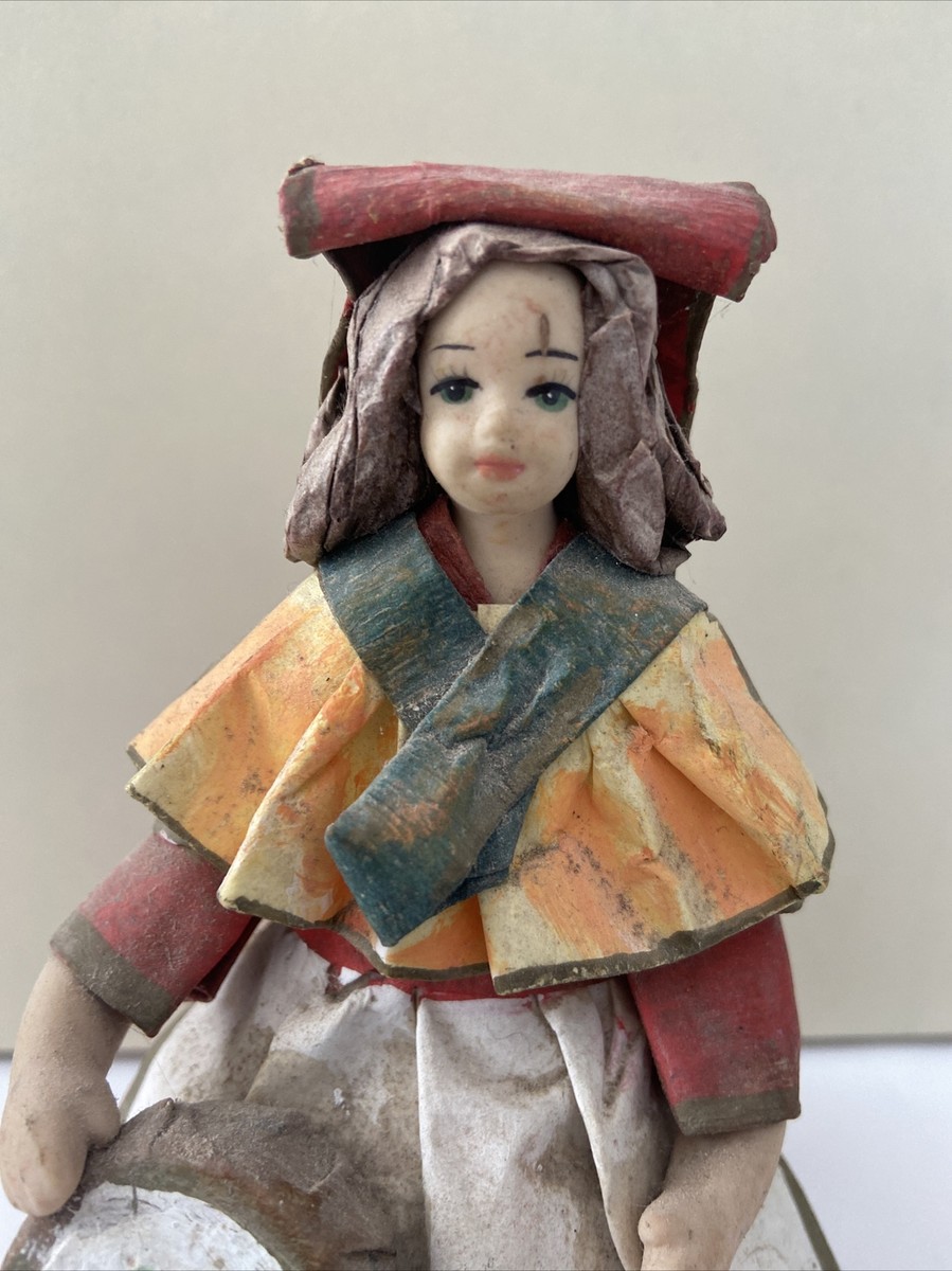 Bambolina Di Cartapesta Interamente Fatta A Mano Lecce