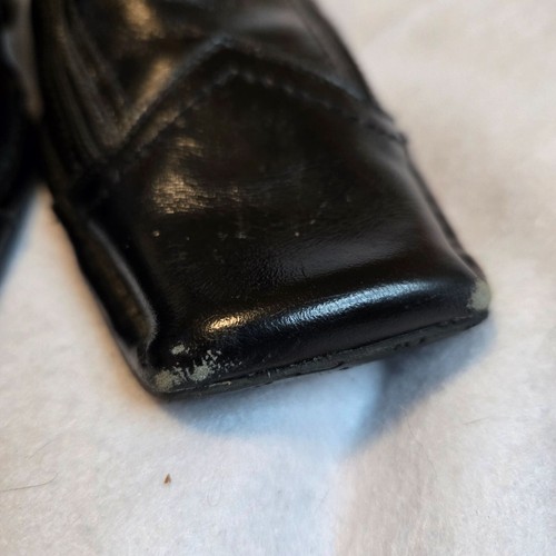 Stacy Adams Chelsea Ankle Boots 7.5 Mens Black Soft Leather Square Toe Brogue - Picture 4 of 13