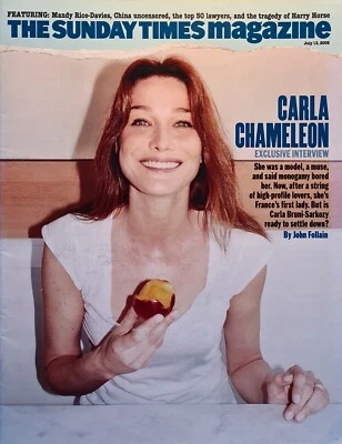 Sunday Times Magazine July 13th 2008 - Carla Chameleon - Image 1 of 2