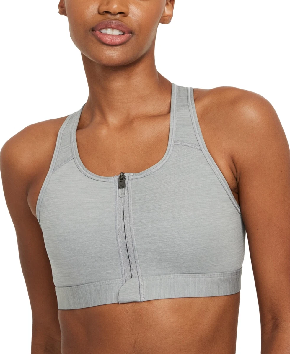 Nike pro zip bra sale