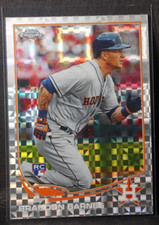 BRANDON BARNES—2013 Topps Chrome X-Fractor #93—ROOKIE CARD