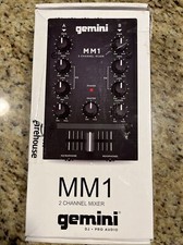Gemini Pro Audio Equipment 2 Channel Podcast Live Studio Mini Sound Mixer DJ
