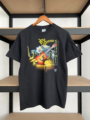 Vintage 1991 Trinity Products The Big Sound Country Music T-shirt Sz M 3d Emblem