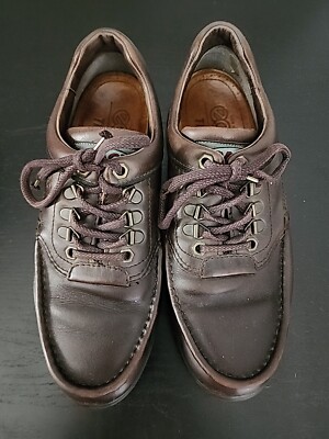 Men's ECCO TRACK 25 LEATHER Arch Support Walking SHOES Brown sz 42 US 8-8.5